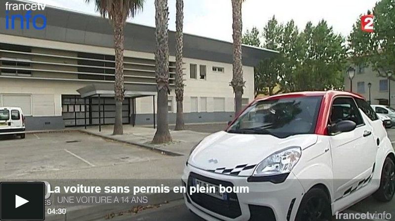 Reportage video voiture sans permis sur France 2